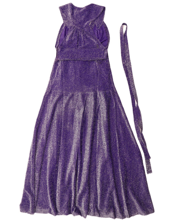 Vintage Womens Sleeveless Maxi Dress IT 42 Medium Purple
