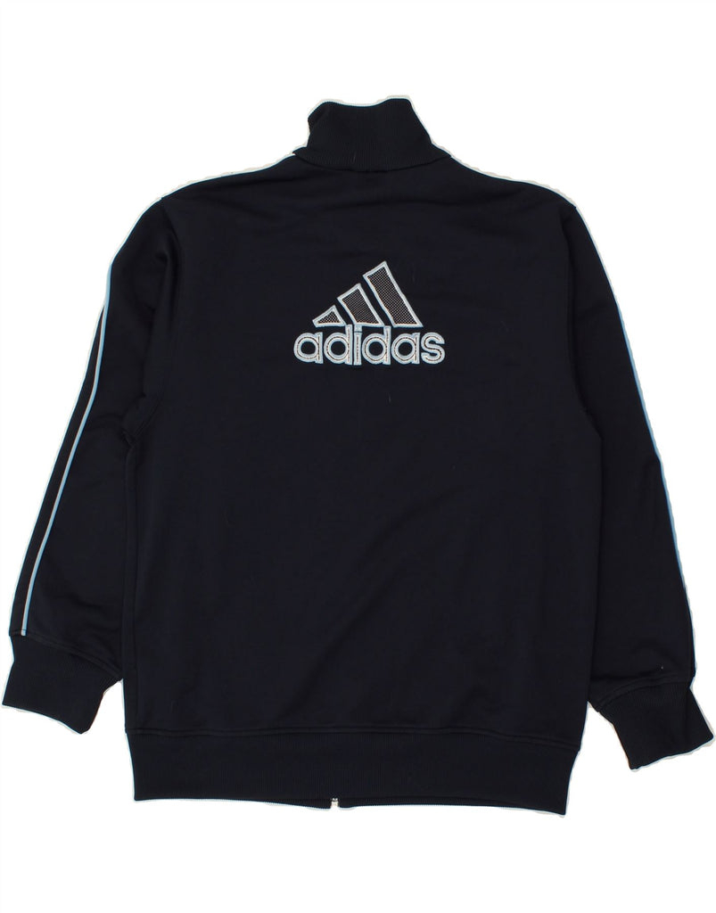 ADIDAS Boys Tracksuit Top Jacket 15-16 Years Navy Blue Polyester | Vintage Adidas | Thrift | Second-Hand Adidas | Used Clothing | Messina Hembry 