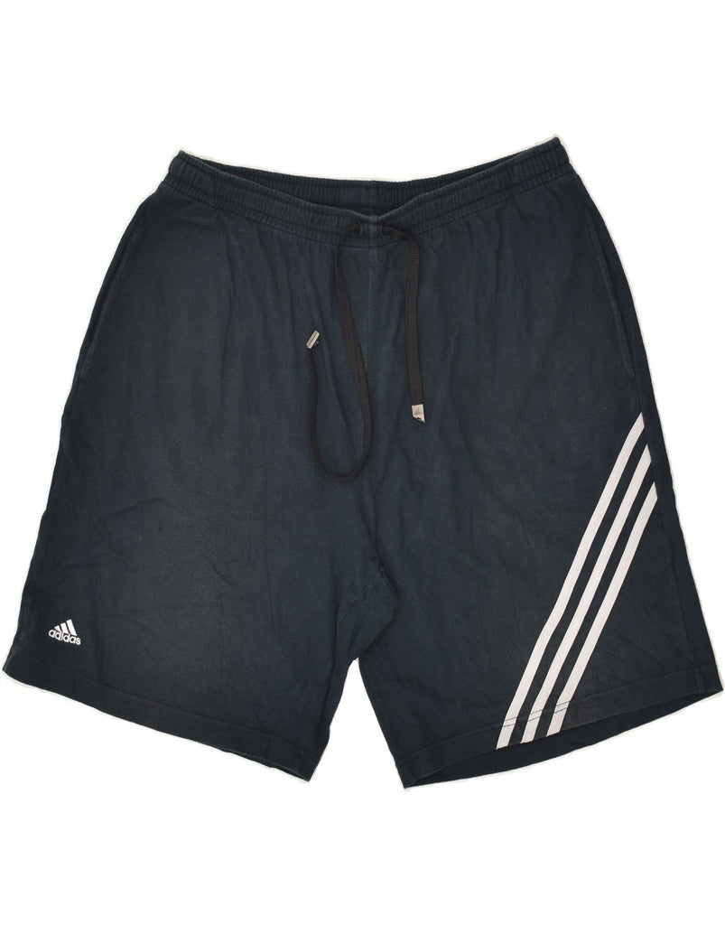 ADIDAS Mens Sport Shorts UK 42/44 Large Black | Vintage Adidas | Thrift | Second-Hand Adidas | Used Clothing | Messina Hembry 