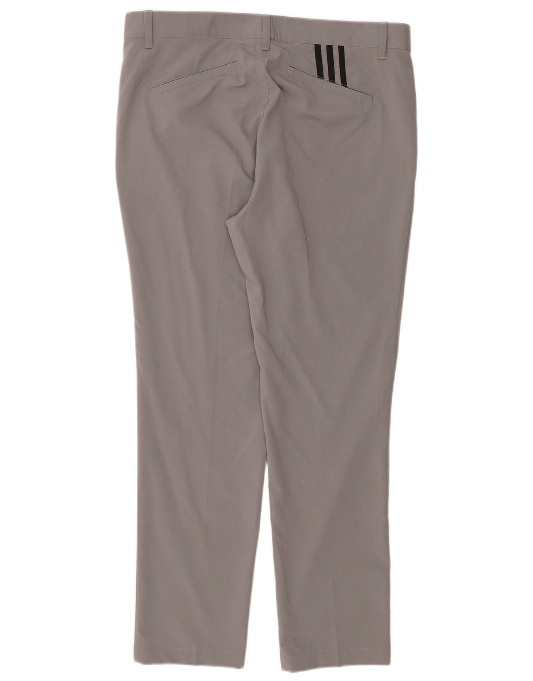 ADIDAS Mens Slim Chino Trousers W34 L30 Grey Cotton