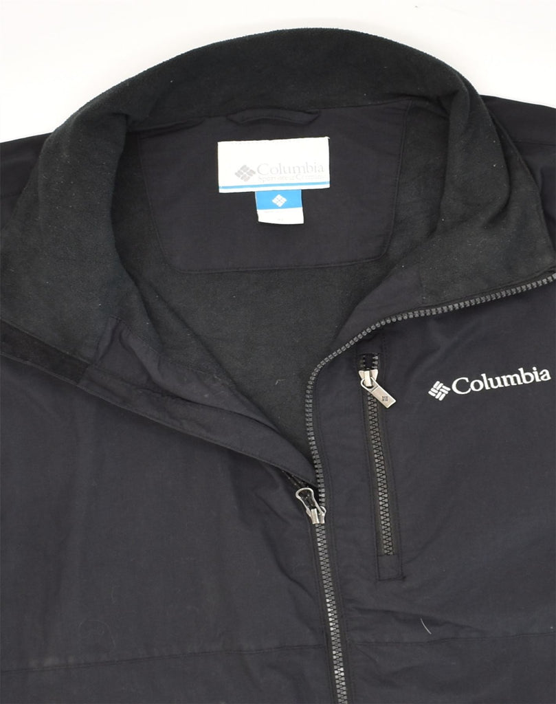 COLUMBIA Mens Windbreaker Jacket UK 42 XL Navy Blue Nylon | Vintage Columbia | Thrift | Second-Hand Columbia | Used Clothing | Messina Hembry 