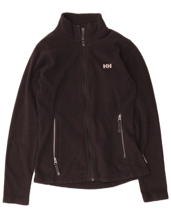 Helly Hansen Womens Fleece Jacket UK 12 Medium Black Polyester