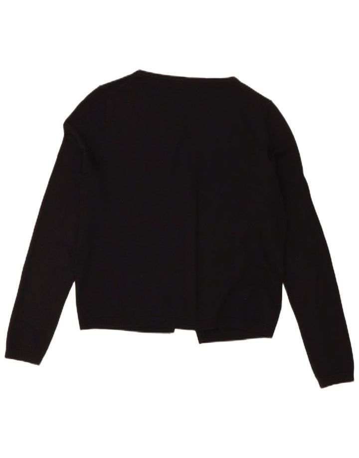 Massimo Dutti Womens Cardigan Sweater UK 14 Medium Black