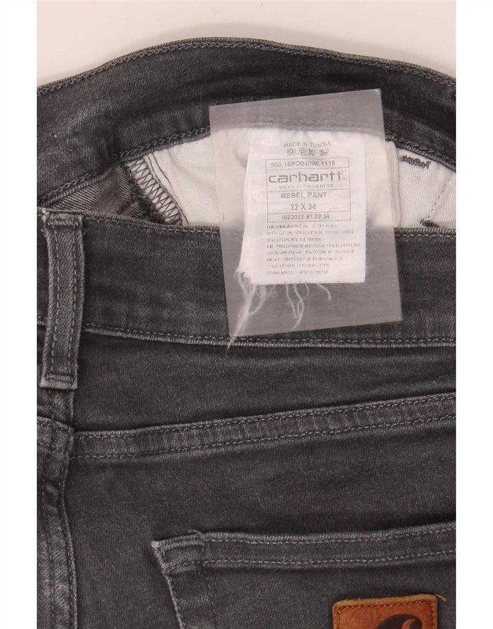 Carhartt Womens Slim Jeans W32 L34 Grey Cotton
