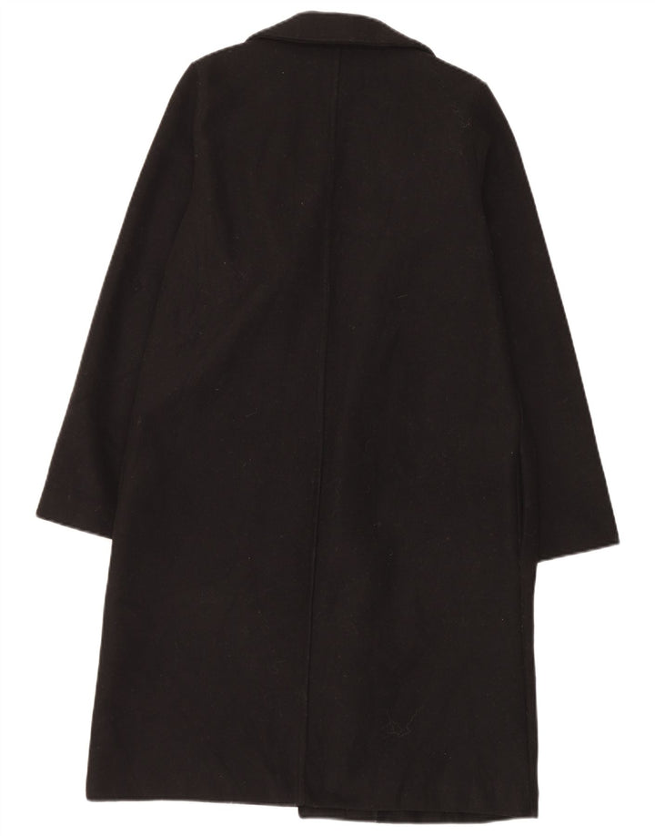 Zara Womens Open Overcoat UK 14 Medium Black