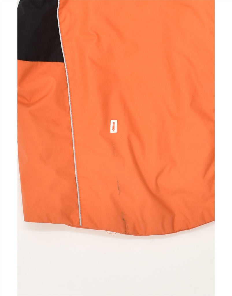 COLMAR Womens Hooded Windbreaker Jacket EU 36 Small Orange Colourblock | Vintage Colmar | Thrift | Second-Hand Colmar | Used Clothing | Messina Hembry 