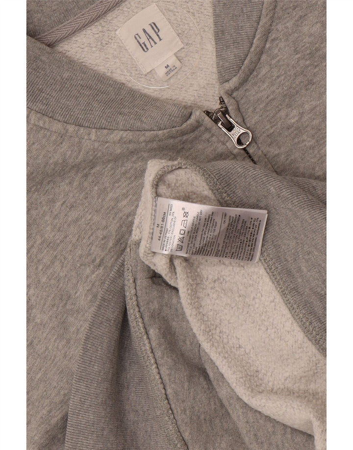 Gap Mens Graphic Tracksuit Top Jacket Medium Grey Cotton