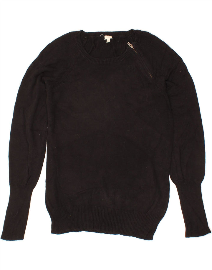 J. CREW Womens Crew Neck Jumper Sweater UK 12 Medium Black Vintage J. Crew and Second-Hand J. Crew from Messina Hembry 