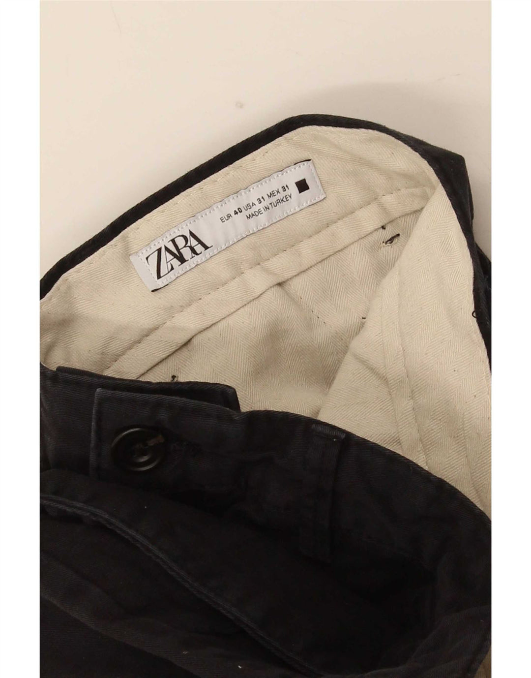 Zara Mens Slim Jeans EU 40 Medium W30 L28 Black