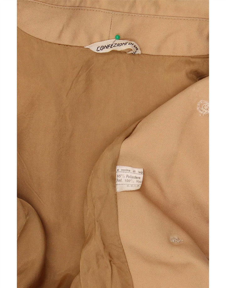 Confezioni Di Lusso Womens Trench Coat UK 12 Medium Beige Polyester