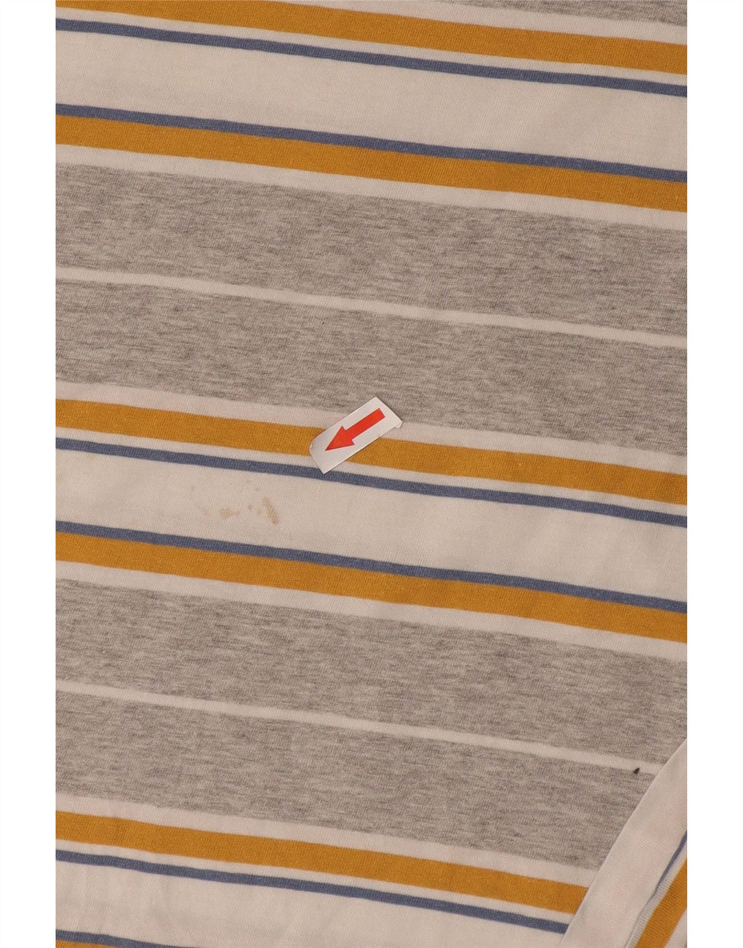 Quiksilver Mens T-Shirt Top Medium Grey Striped Cotton