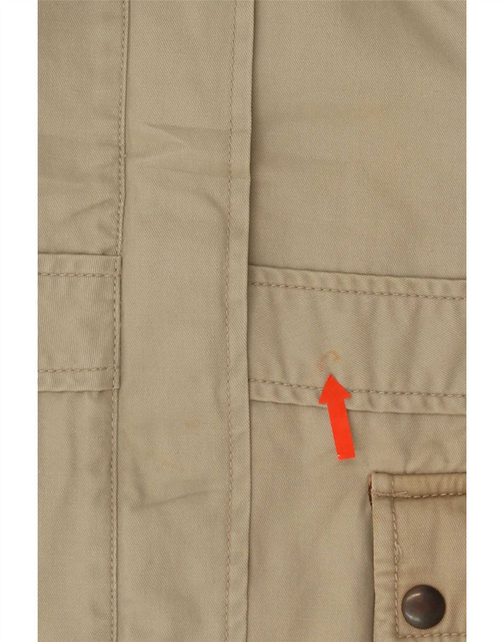Lee Womens Utility Jacket UK 14 Medium Beige Cotton