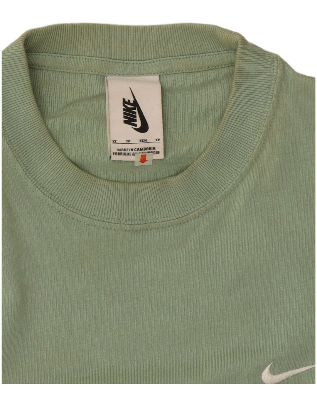 Nike Mens T-Shirt Top XS Green Cotton