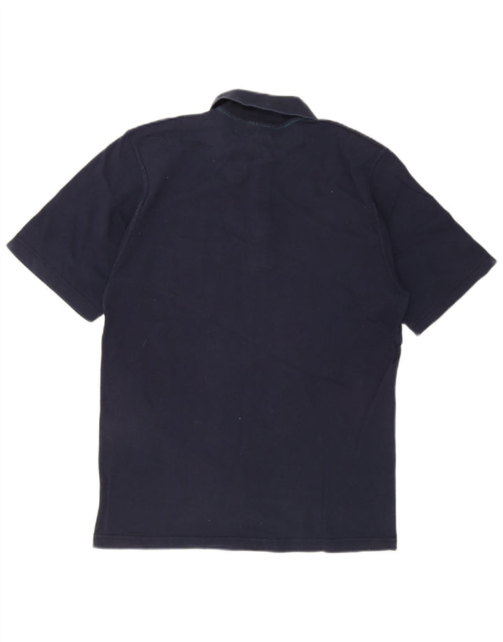 MC Kee's Mens Polo Shirt IT 52 Large Navy Blue Cotton