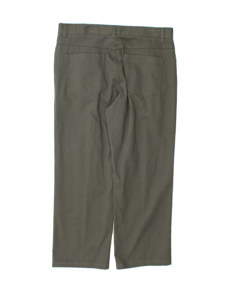 JAMES PRINGLE Mens Straight Cropped Trousers W36 L26 Green Cotton Vintage James Pringle and Second-Hand James Pringle from Messina Hembry 