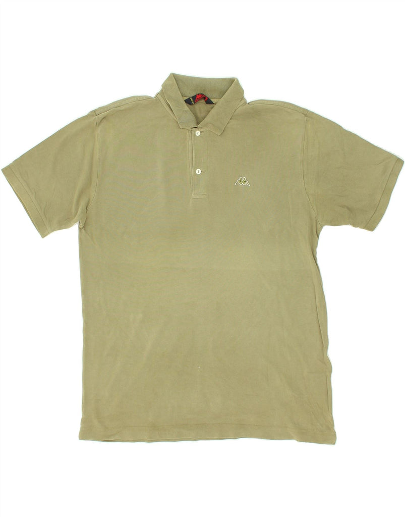 KAPPA Mens Polo Shirt Large Green Cotton | Vintage Kappa | Thrift | Second-Hand Kappa | Used Clothing | Messina Hembry 