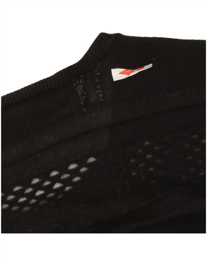 Guess Womens 3/4 Sleeve Cardigan Sweater UK 8 Small Black