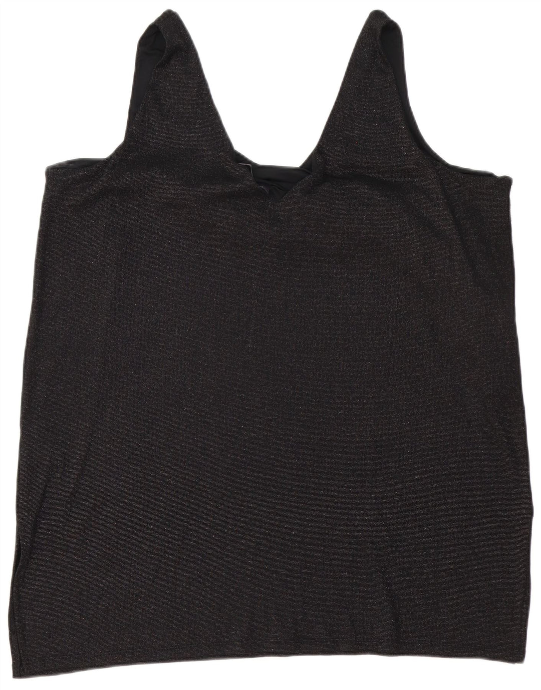 Marks & Spencer Womens Sleeveless Tunic Dress UK 24 4XL Black Polyester