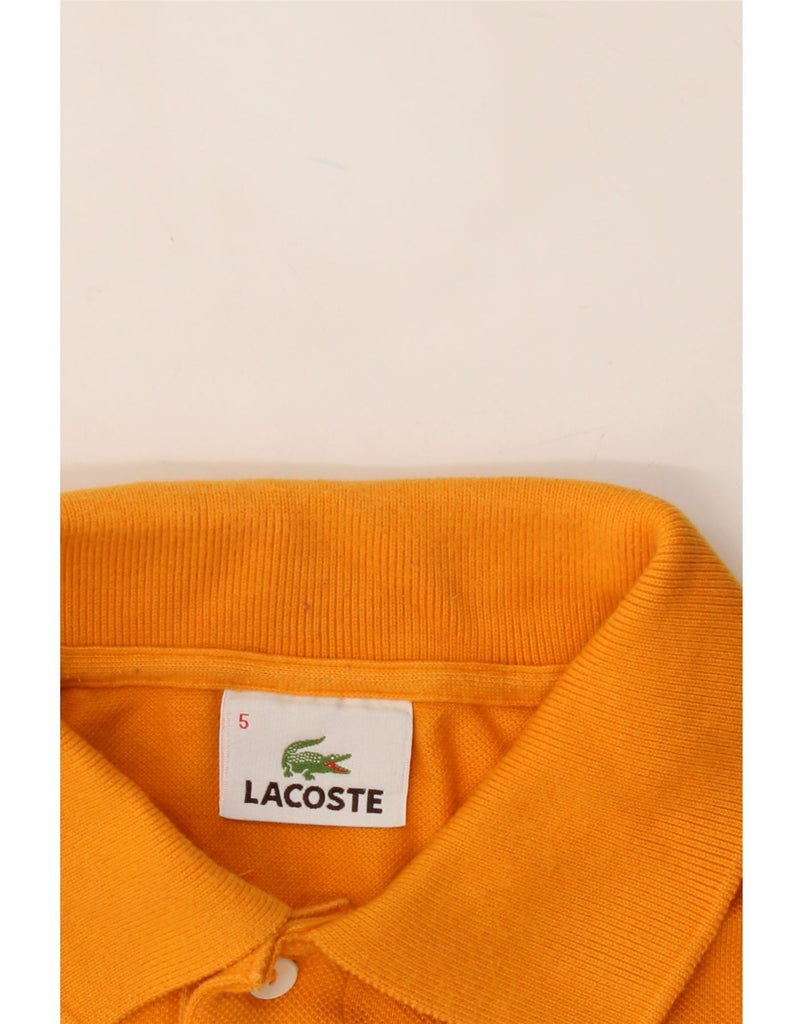 LACOSTE Mens Polo Shirt Size 5 Large Orange Cotton Vintage Lacoste and Second-Hand Lacoste from Messina Hembry 
