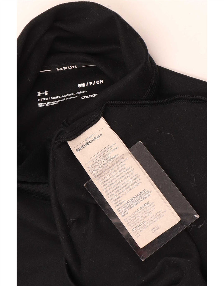 Under Armour Womens Cold Gear Graphic Top Long Sleeve UK 10 Small Black