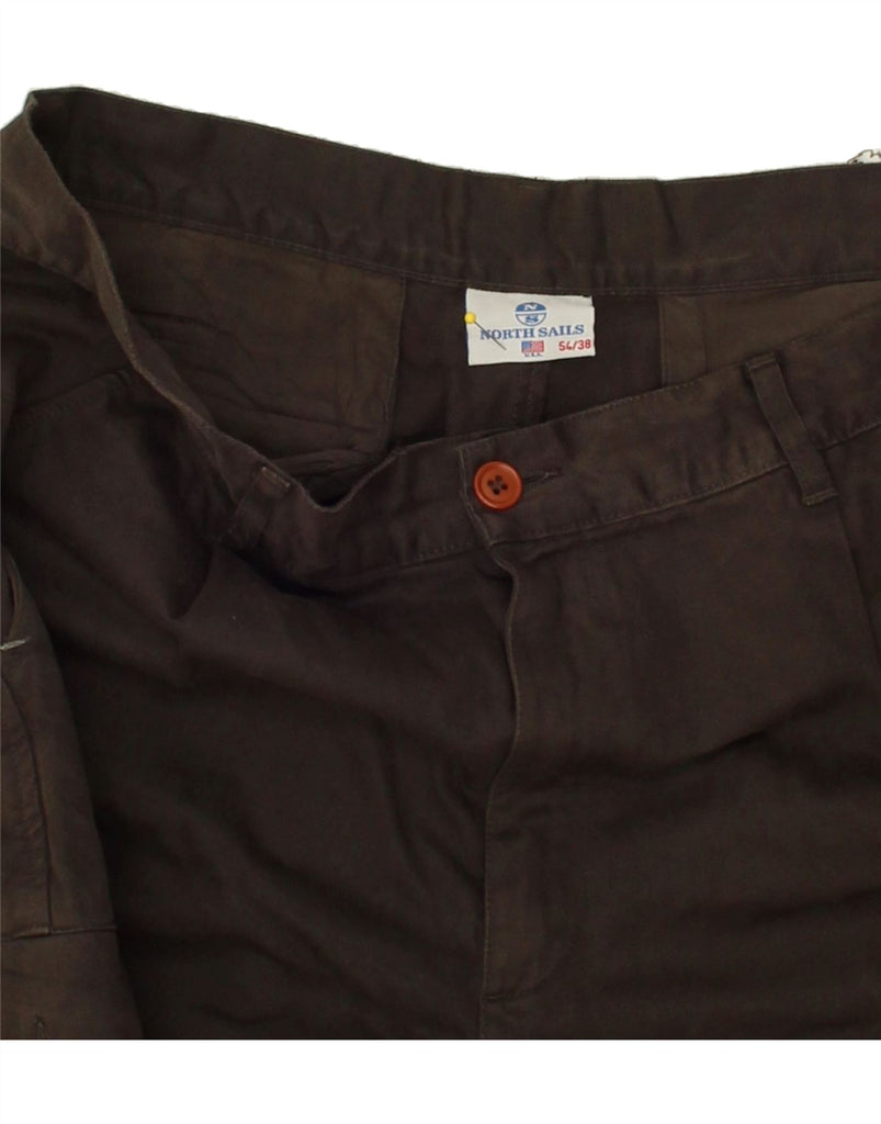 NORTH SAILS Mens Straight Cargo Trousers W38 L29  Brown Cotton Vintage North Sails and Second-Hand North Sails from Messina Hembry 