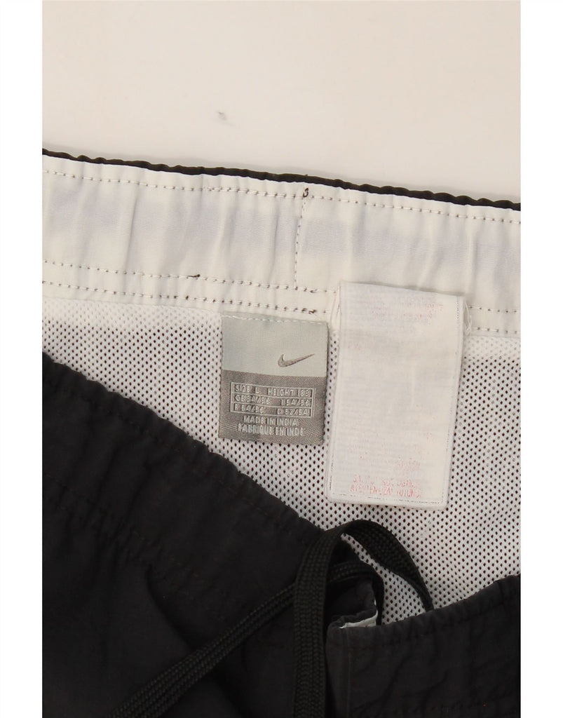 NIKE Mens Graphic Sport Shorts Large Black Vintage Nike and Second-Hand Nike from Messina Hembry 