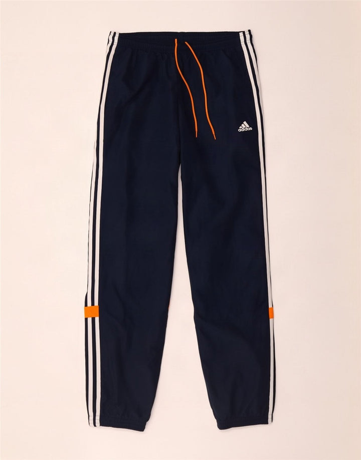 Adidas Mens Tracksuit Trousers Joggers Medium Navy Blue Colourblock