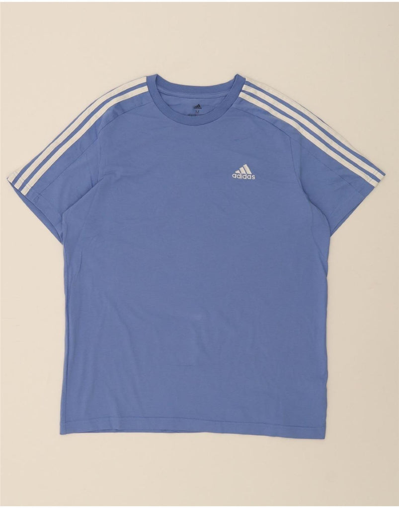 ADIDAS Mens T-Shirt Top Medium Blue Cotton Vintage Adidas and Second-Hand Adidas from Messina Hembry 