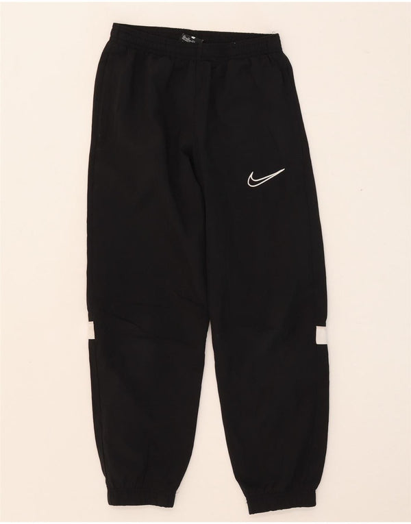 Nike Boys Dri Fit Tracksuit Trousers Joggers 7-8 Years XS Black Colourblock
