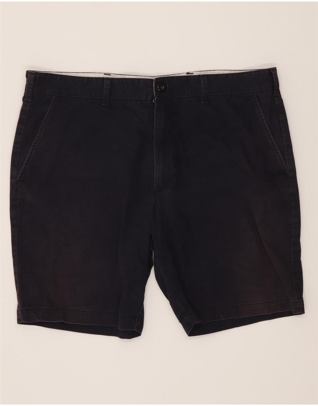 Marks & Spencer Mens Chino Shorts W38 XL Navy Blue Cotton