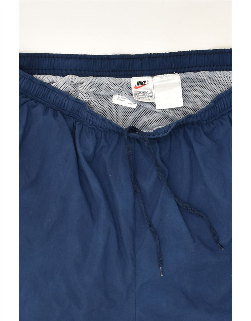 NIKE Mens Sport Shorts XL Navy Blue Nylon | Vintage Nike | Thrift | Second-Hand Nike | Used Clothing | Messina Hembry 