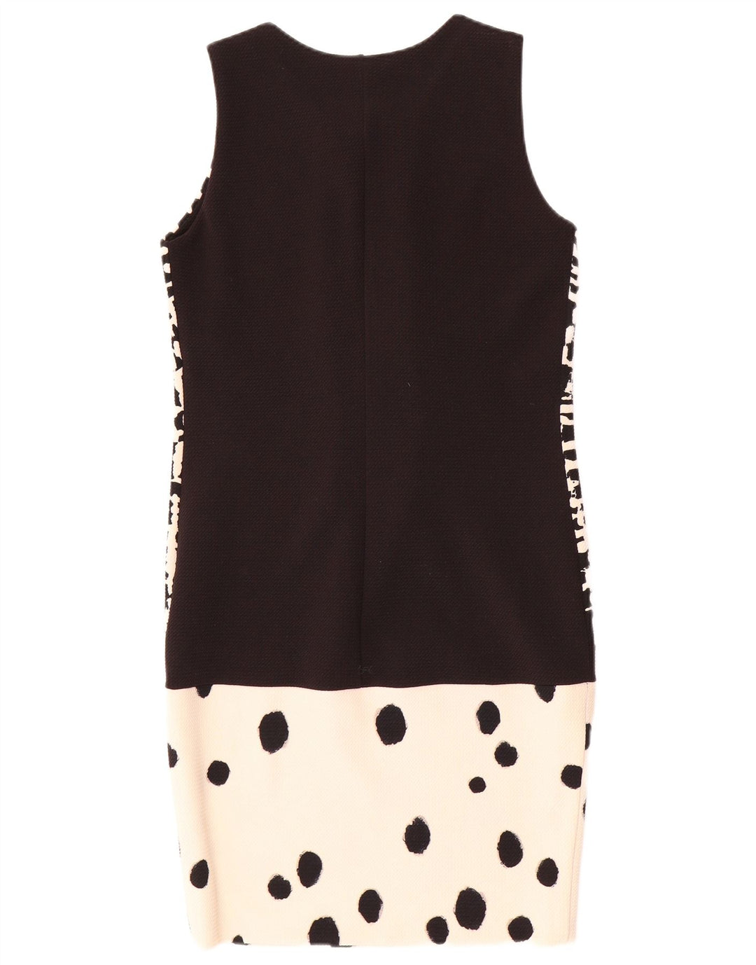 Coveri Womens Sleeveless Sheath Dress IT 42 Medium Black Check Polyester