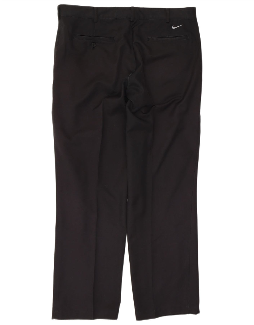 NIKE Mens Dri Fit Straight Chino Trousers W36 L32 Black Polyester