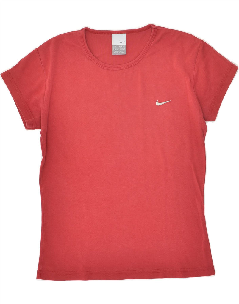 NIKE Womens T-Shirt Top UK 14 Large Red | Vintage Nike | Thrift | Second-Hand Nike | Used Clothing | Messina Hembry 