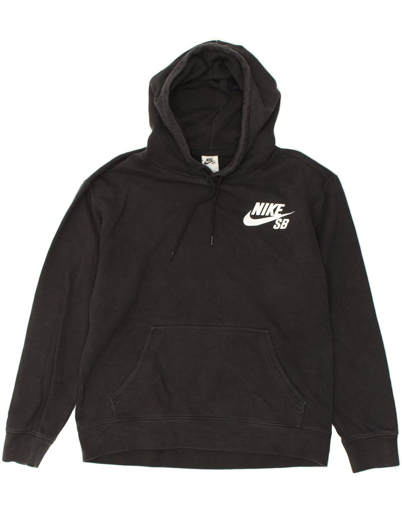 NIKE Mens Hoodie Jumper Small Black Cotton | Vintage Nike | Thrift | Second-Hand Nike | Used Clothing | Messina Hembry 