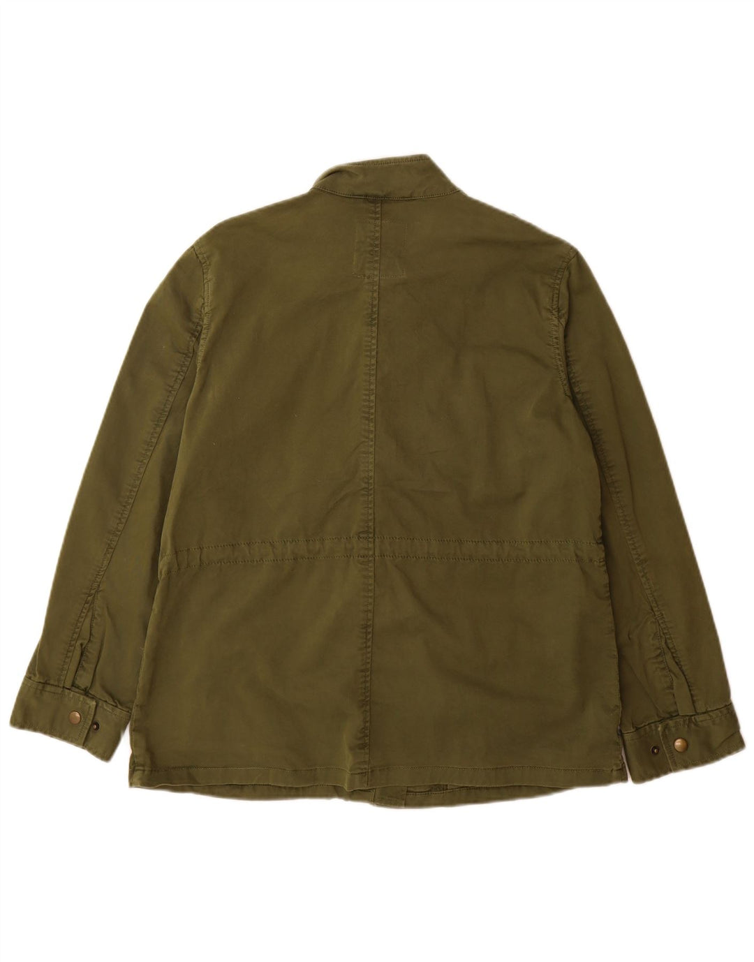 Gap Womens Oversized Military Jacket UK 10 Small Green Cotton