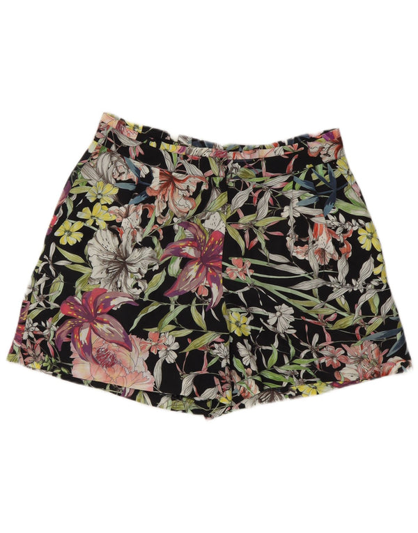 Reiss Womens Chino Shorts UK 10 Small W27 Black Floral Polyester