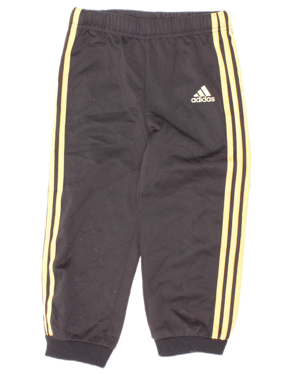 Adidas Baby Boys Joggers Tracksuit Trousers 18-24 Months Black Polyester