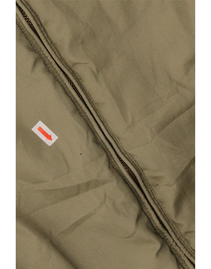 Woolrich Mens Hooded Padded Jacket UK 42 XL Khaki