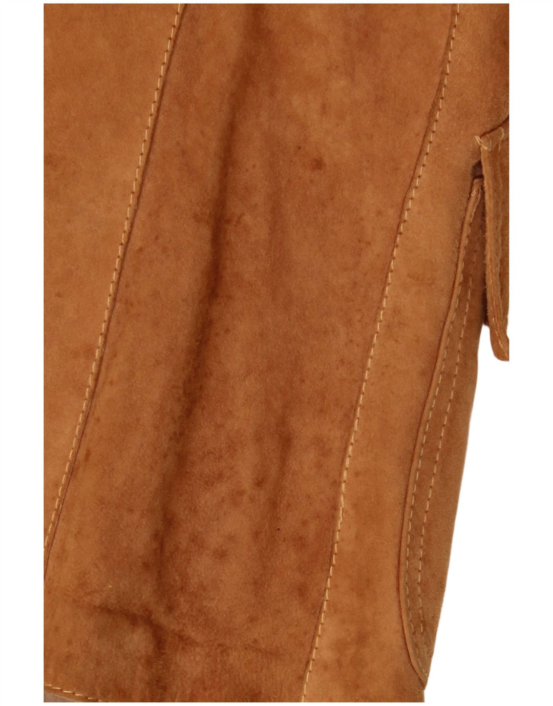 VINTAGE Womens 3 Button Suede Blazer Jacket IT 42 Medium Brown