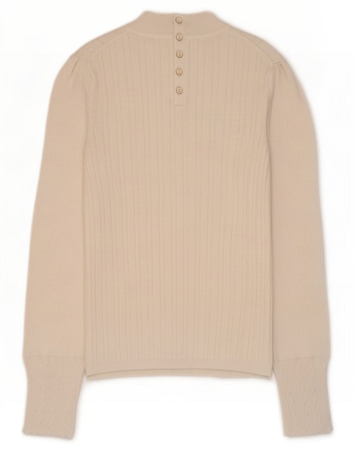 Marks & Spencer Womens Per Una Turtle Neck Jumper Sweater UK 10 Small White