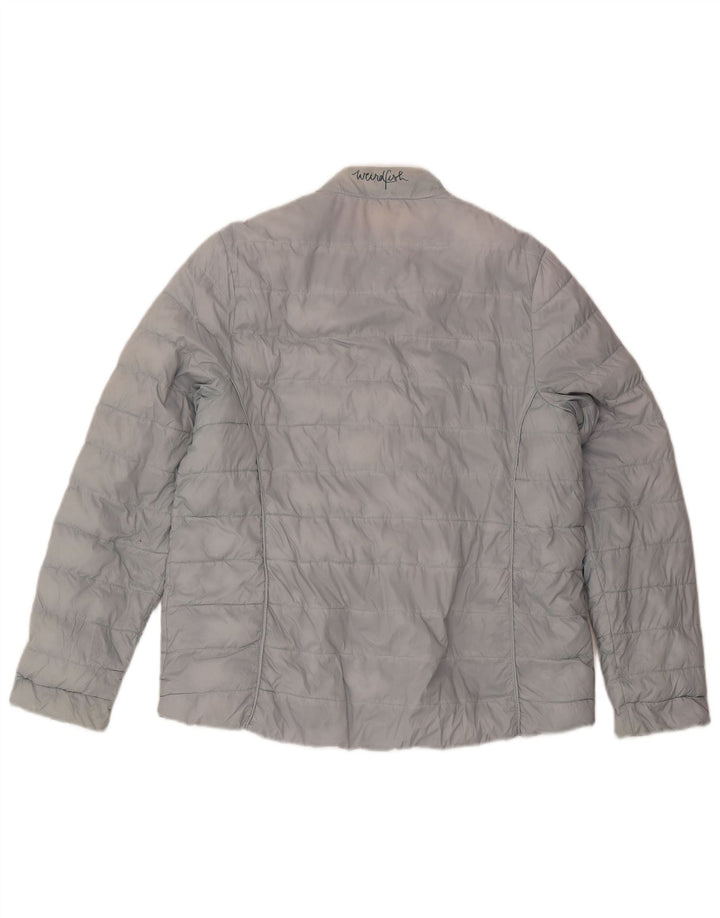 Weird Fish Womens Padded Jacket UK 18 XL Blue Nylon