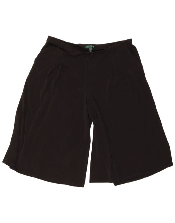 Ralph Lauren Womens Cullotes Shorts XL W40 Black Polyester