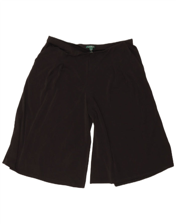 Ralph Lauren Womens Cullotes Shorts XL W40 Black Polyester