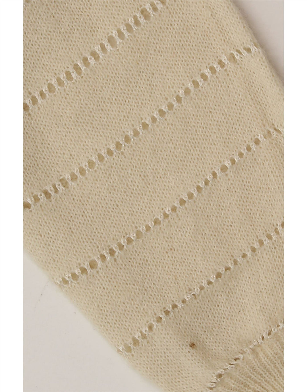 Vintage Womens Cardigan Sweater UK 14 Medium Off White