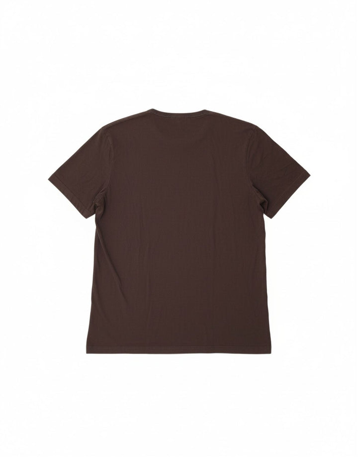 S.OLIVER Mens Graphic T-Shirt Top XL Brown Cotton