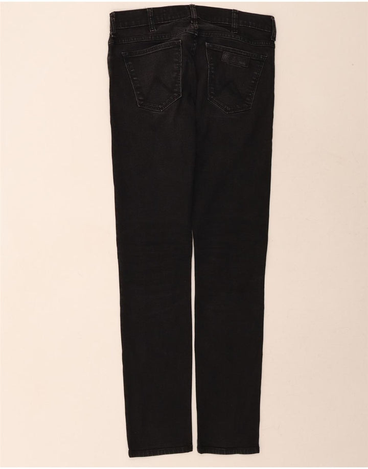 WRANGLER Womens Larston Slim Jeans W30 L34 Black Cotton Vintage Wrangler and Second-Hand Wrangler from Messina Hembry 