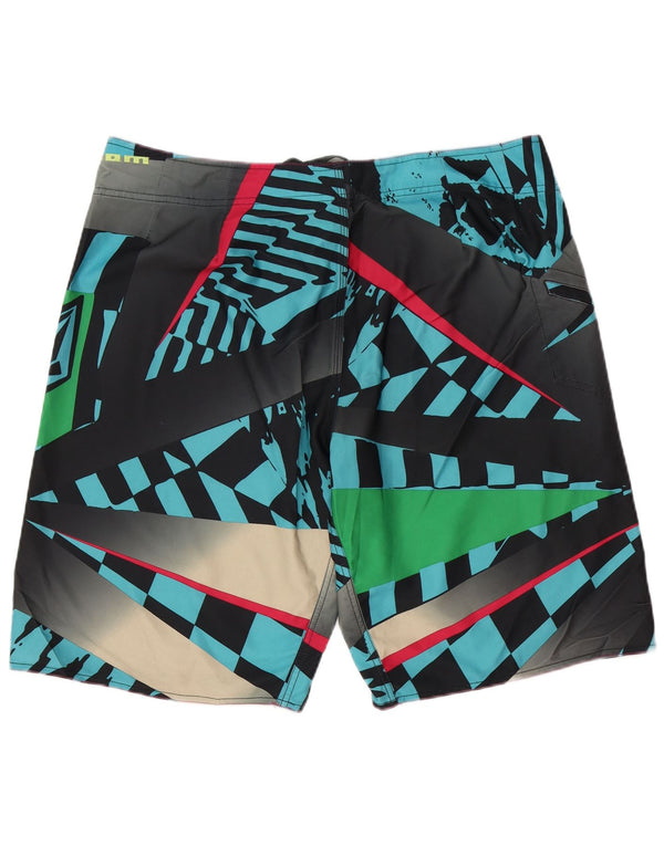 Volcom Mens Swimming Shorts XL  Multicoloured Geometric Polyester