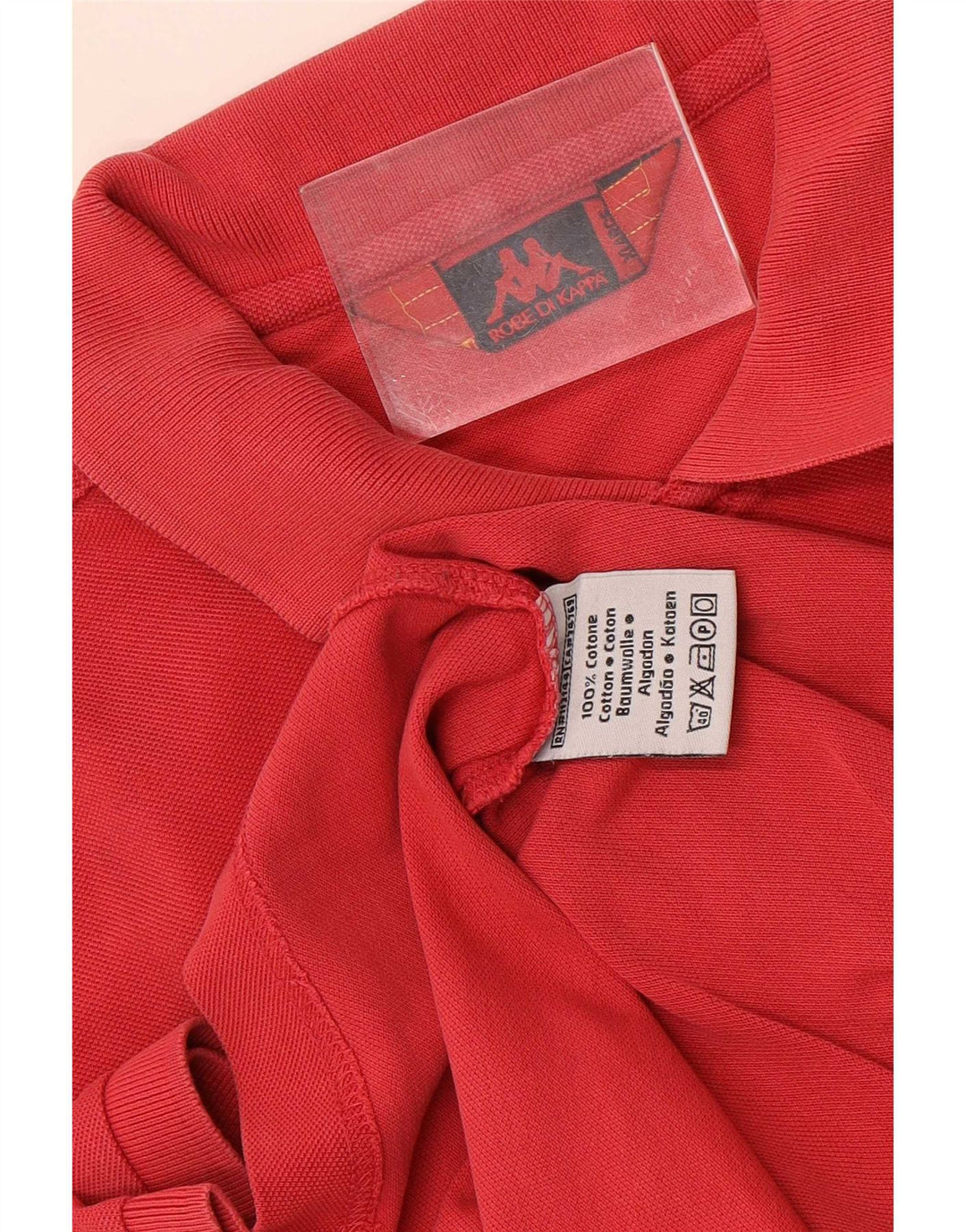 Kappa Mens Polo Shirt XL Red Cotton