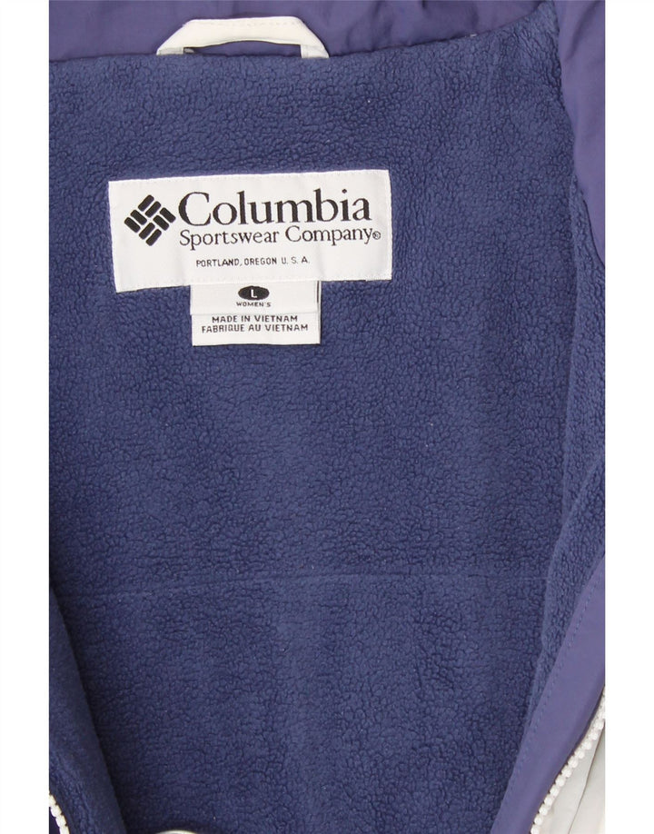 COLUMBIA Womens Oversized Windbreaker Coat UK 16 Large White Colourblock Vintage Columbia and Second-Hand Columbia from Messina Hembry 